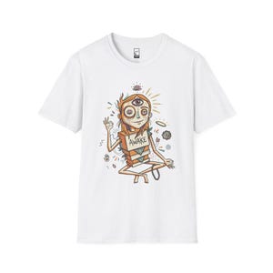 Psychedelic Third Eye T-Shirt | Spiritual Meditation Graphic Tee White