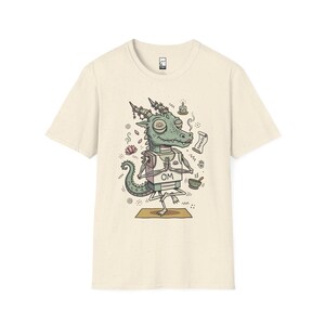 T-shirt yogadraak | Grappig T-shirt OM Namaste, zen-meditatie, uniseks shirt Natural