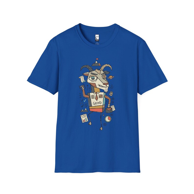 Capricorn T-Shirt | Funny Zodiac Graphic Tee, Grind Hustle Astrology Unisex Shirt, Capricorn Birthday Gift Royal