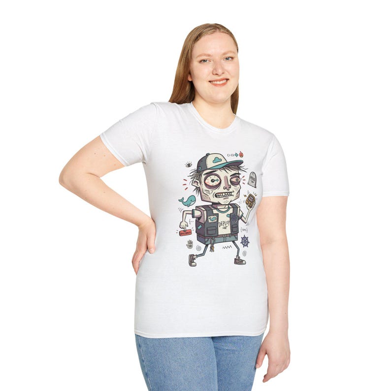 DevOps Engineer T-shirt | Rolig CI CD Deployment Graphic Tee, Sysadmin Coder T-shirt bild 18
