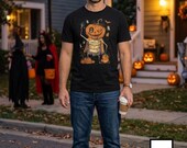 Unisex Pumpkin T-Shirt | Jack O Lantern Print | Fall Harvest Graphic Tee | Spooky Pumpkin T-Shirt
