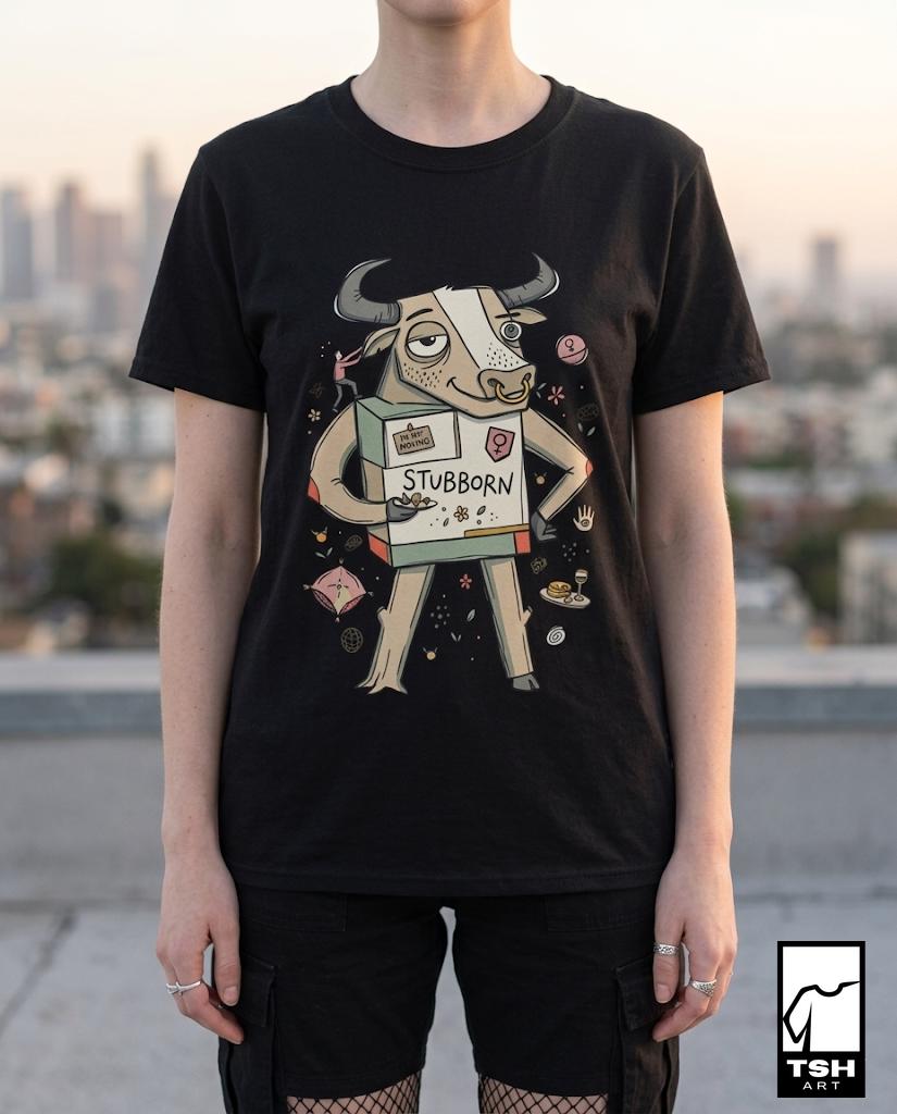 Taurus T-Shirt | Funny Zodiac Graphic Tee, Stubborn Astrology Unisex Shirt, Taurus Birthday Gift for Her Him