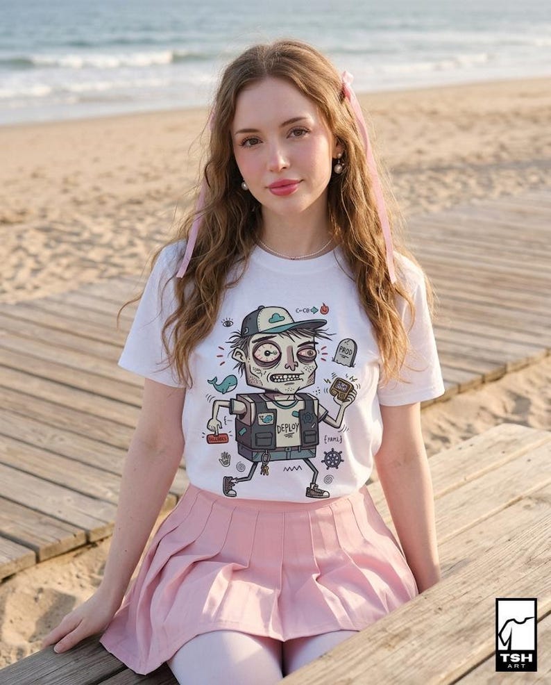 DevOps Engineer T-Shirt | Funny CI CD Deploy Graphic Tee, Kubernetes Docker Unisex Shirt, Sysadmin Coder Gift