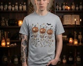 Dancing Pumpkin Skeletons T-Shirt | Halloween Jack-o'-Lanterns