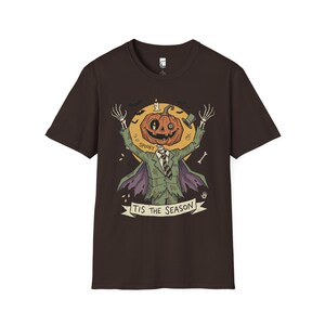 Jack O Lantern Scarecrow Shirt | Spooky Pumpkin Tee | Funny Halloween Graphic Tee | Tis The Season Shirt | Retro Fall Tee | Unisex Gift image 12