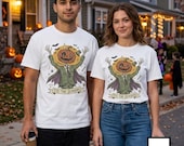 Jack O Lantern Scarecrow Shirt | Spooky Pumpkin Tee | Funny Halloween Graphic Tee | Tis The Season Shirt | Retro Fall Tee | Unisex Gift