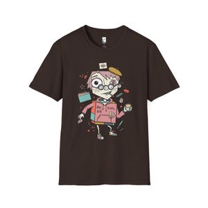 Camiseta para desarrollador frontend / Camiseta divertida con estampado CSS Flexbox, camiseta unisex para diseñador web Dark Chocolate