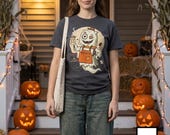 Halloween Ghost Coffee Shirt | Funny Barista Graphic Tee | Boo Rista T Shirt | Spooky Season Coffee Tee | Vintage Spooky Tee | Unisex Gift
