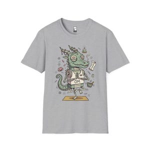 T-shirt yogadraak | Grappig T-shirt OM Namaste, zen-meditatie, uniseks shirt Sport Grey
