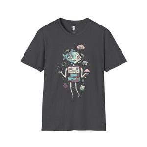 Camiseta de Piscis / Camiseta gráfica del zodíaco Soñador, Camiseta unisex de astrología, Regalo de cumpleaños Dark Heather