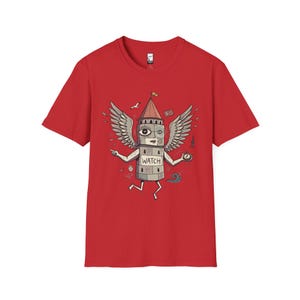 Istanbul T-Shirt | Funny Galata Tower Graphic Tee, Turkish Culture Unisex Shirt, Istanbul Gift Red