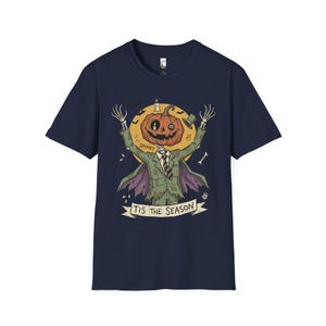 Jack O Lantern Scarecrow Shirt | Spooky Pumpkin Tee | Funny Halloween Graphic Tee | Tis The Season Shirt | Retro Fall Tee | Unisex Gift image 18