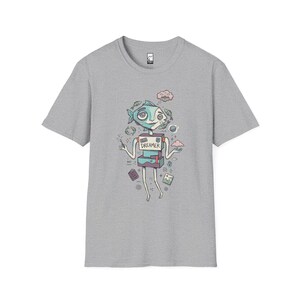 Camiseta de Piscis / Camiseta gráfica del zodíaco Soñador, Camiseta unisex de astrología, Regalo de cumpleaños Sport Grey