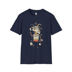 Capricorn T-Shirt | Funny Zodiac Graphic Tee, Grind Hustle Astrology Unisex Shirt, Capricorn Birthday Gift Navy