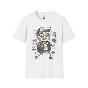 DevOps Engineer T-shirt | Rolig CI CD Deployment Graphic Tee, Sysadmin Coder T-shirt White