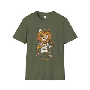 Leo T-Shirt | Funny Zodiac Lion Graphic Tee, Main Character Astrology Unisex Shirt Military Green