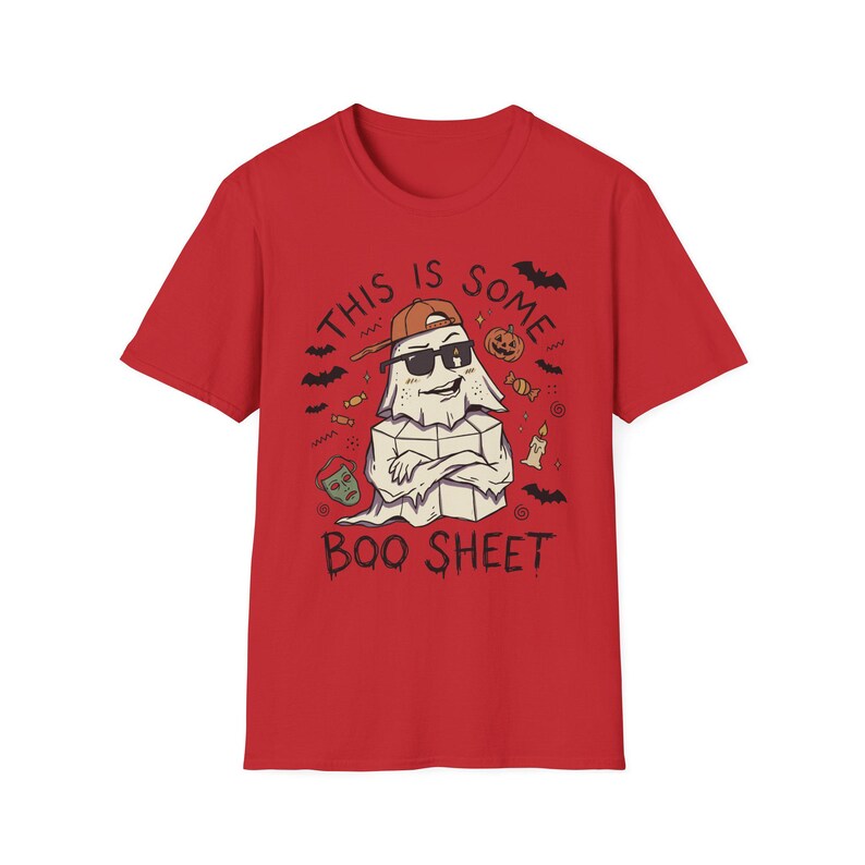 Camiseta divertida de fantasma de Halloween / Camiseta divertida de fantasma / Camiseta de fantasma genial / Camiseta con cita espeluznante y atrevida / Camiseta vintage de fantasma atrevida / Regalo unisex Red
