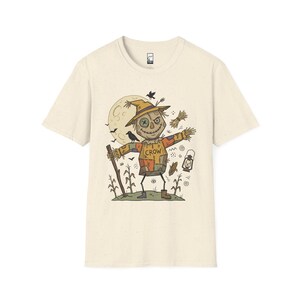Unisex Scarecrow T-Shirt | Funny Halloween Print | Autumn Harvest Graphic Tee | Spooky Scarecrow T-Shirt image 5