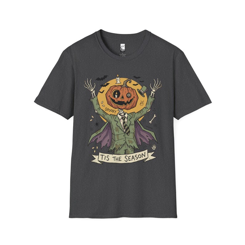 Jack O Lantern Scarecrow Shirt | Spooky Pumpkin Tee | Funny Halloween Graphic Tee | Tis The Season Shirt | Retro Fall Tee | Unisex Gift image 15