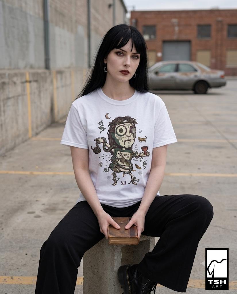 Psychedelic T-Shirt | Ayahuasca Mother Graphic Tee, Shaman Spiritual Unisex Shirt, Trippy Gift for Her Him