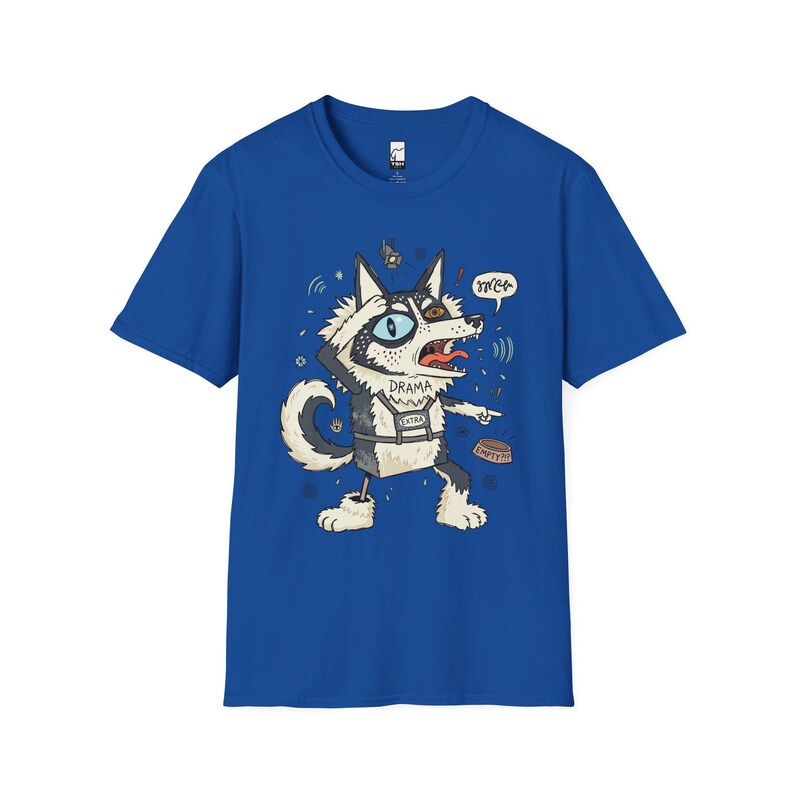 Husky Drama T-shirt | T-shirt grappige hond, uniseks shirt husky-moeder, cadeau Royal