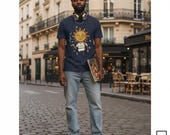 High Sun T-Shirt | Funny 420 Stoner Graphic Tee, Trippy Celestial Unisex Shirt, Stoner Lover Gift