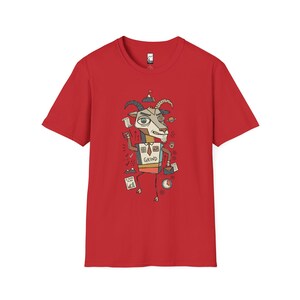 Capricorn T-Shirt | Funny Zodiac Graphic Tee, Grind Hustle Astrology Unisex Shirt, Capricorn Birthday Gift Red