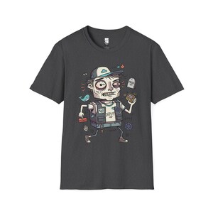 DevOps Engineer T-shirt | Rolig CI CD Deployment Graphic Tee, Sysadmin Coder T-shirt Dark Heather