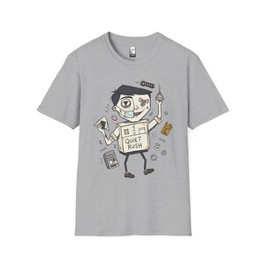 T-shirt Tokyo Vibes | Japans urbancore-shirt met graphic, Quiet Rush-illustratie Sport Grey