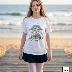Japan T-Shirt | Funny Zen Meditation Graphic Tee, Mount Fuji Unisex Shirt, Japan Gift for Her Him