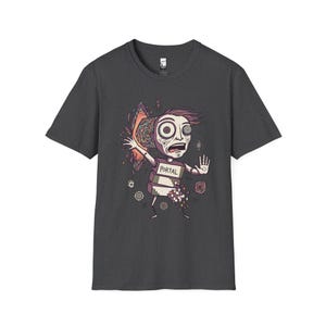 Psykedelisk T-shirt | DMT Portal Graphic Tee, Trippy Hyperspace Unisex-tröja, Helig geometri-present till honom Dark Heather