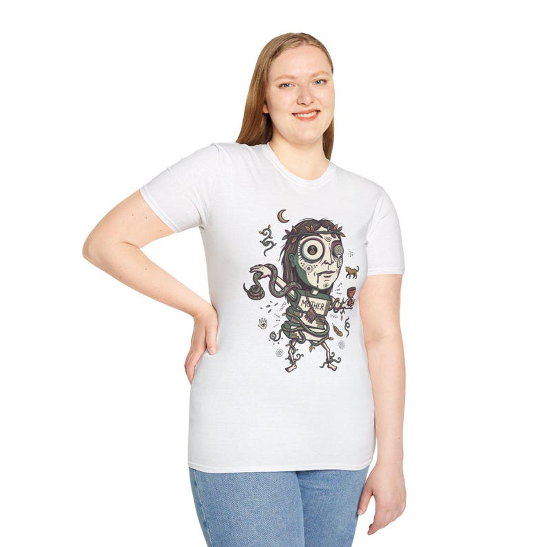 Psychedelisches T-Shirt | Ayahuasca Mutter Grafik Tee, Schamane spirituelles Unisex Shirt, Trippy Geschenk für Sie Him Bild 18