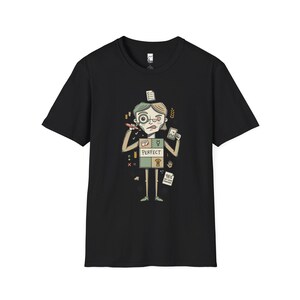 T-shirt Maagd | Zorgvuldig perfectionistisch T-shirt met sterrenbeeld, unisex astrologie-shirt Black