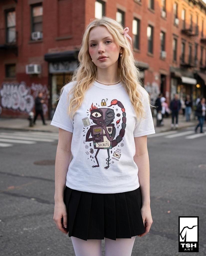 Scorpio T-Shirt | Funny Zodiac Graphic Tee, Mysterious Astrology Unisex Shirt, Scorpio Birthday Gift for Her Him