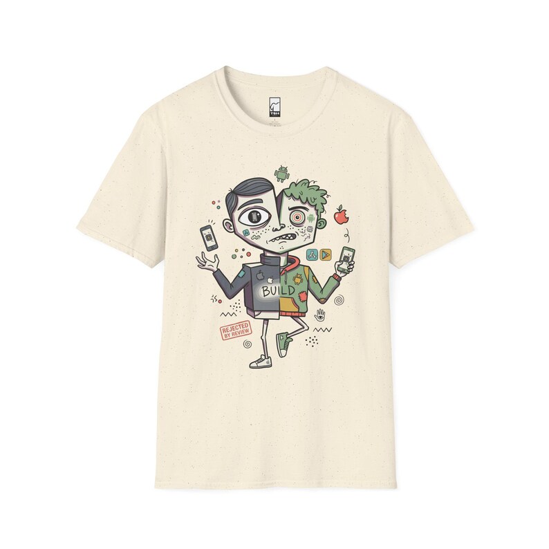Mobile Dev Shirt | Funny iOS Tee | Android T Shirt | App Builder Graphic Tee | Software Engineer Shirt | Coder Gift Natural