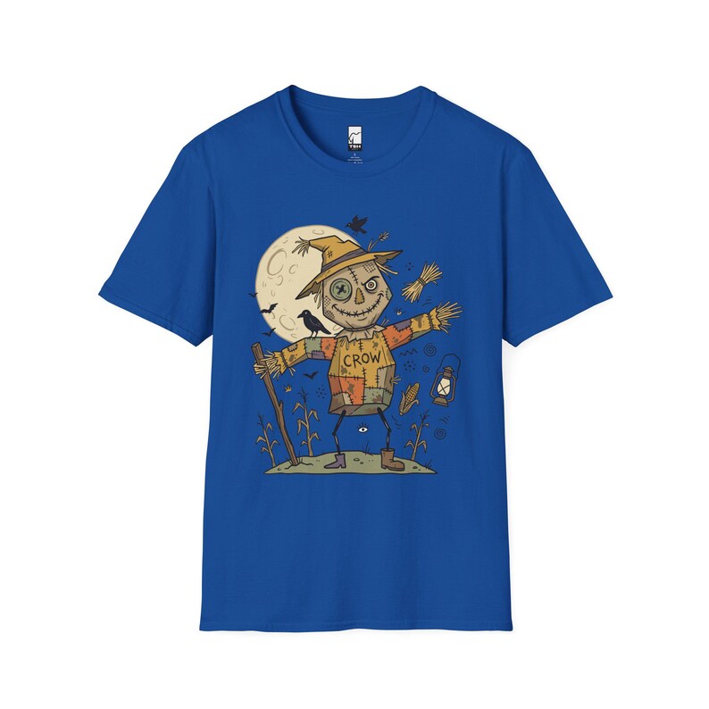 Unisex Scarecrow T-Shirt | Funny Halloween Print | Autumn Harvest Graphic Tee | Spooky Scarecrow T-Shirt image 9
