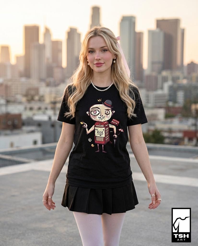 London T-Shirt | Funny British Graphic Tee, Red Phone Box Unisex Shirt, London Gift for Her Him