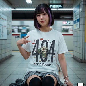 404 Not Found T-Shirt | Funny Developer Error Graphic Tee, Programmer Bug Unisex Shirt, Coder Geek Gift