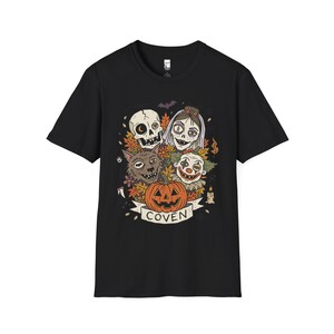 Vintage Halloween Shirt | Skull Werewolf T Shirt | Creepy Clown Witch Tee | Pumpkin Coven Graphic Tee | Retro Horror Tee | Unisex Gift image 10