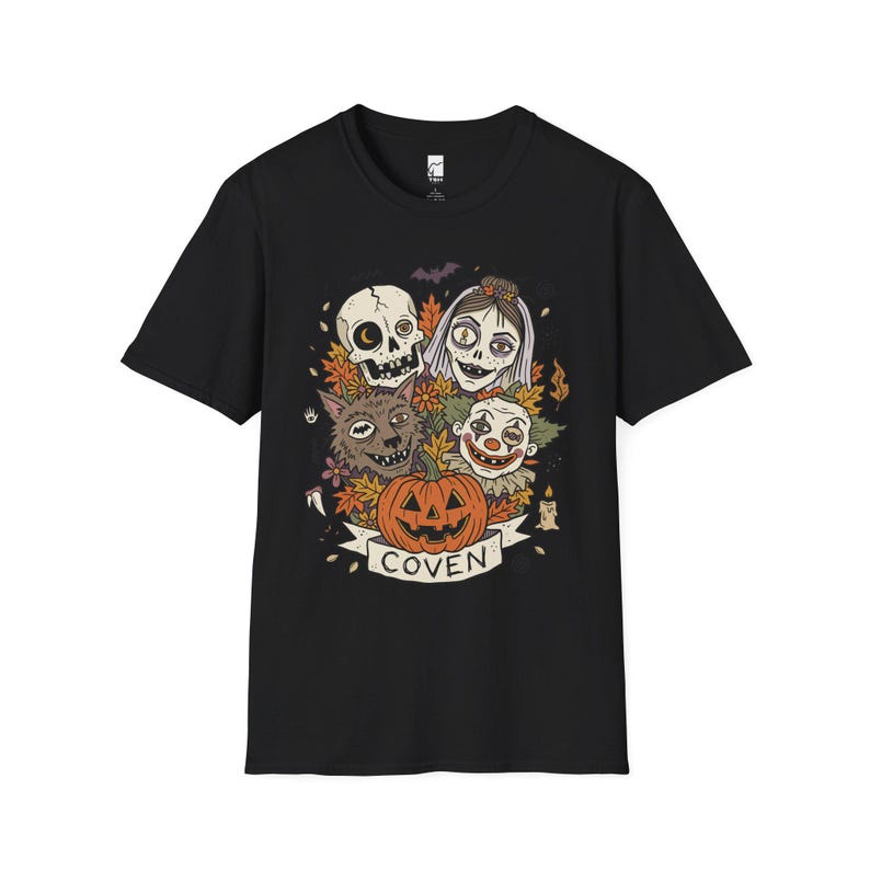 Vintage Halloween Shirt | Skull Werewolf T Shirt | Creepy Clown Witch Tee | Pumpkin Coven Graphic Tee | Retro Horror Tee | Unisex Gift image 10