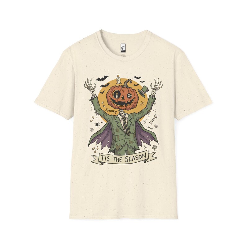 Jack O Lantern Scarecrow Shirt | Spooky Pumpkin Tee | Funny Halloween Graphic Tee | Tis The Season Shirt | Retro Fall Tee | Unisex Gift image 13