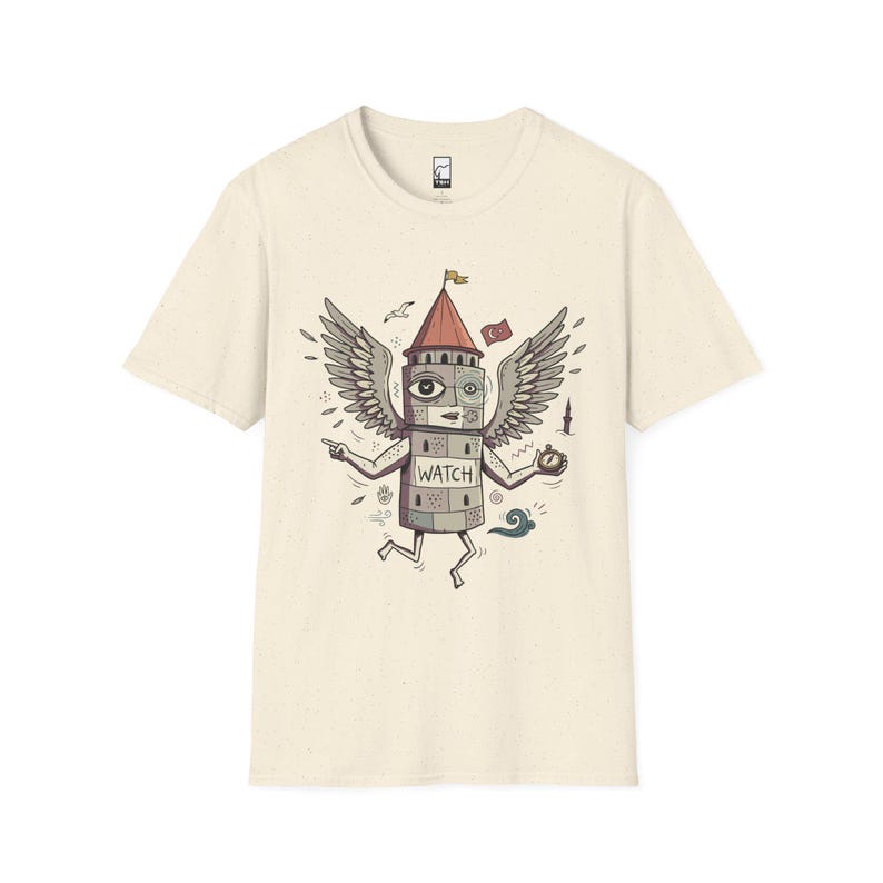 Istanbul T-Shirt | Funny Galata Tower Graphic Tee, Turkish Culture Unisex Shirt, Istanbul Gift Natural