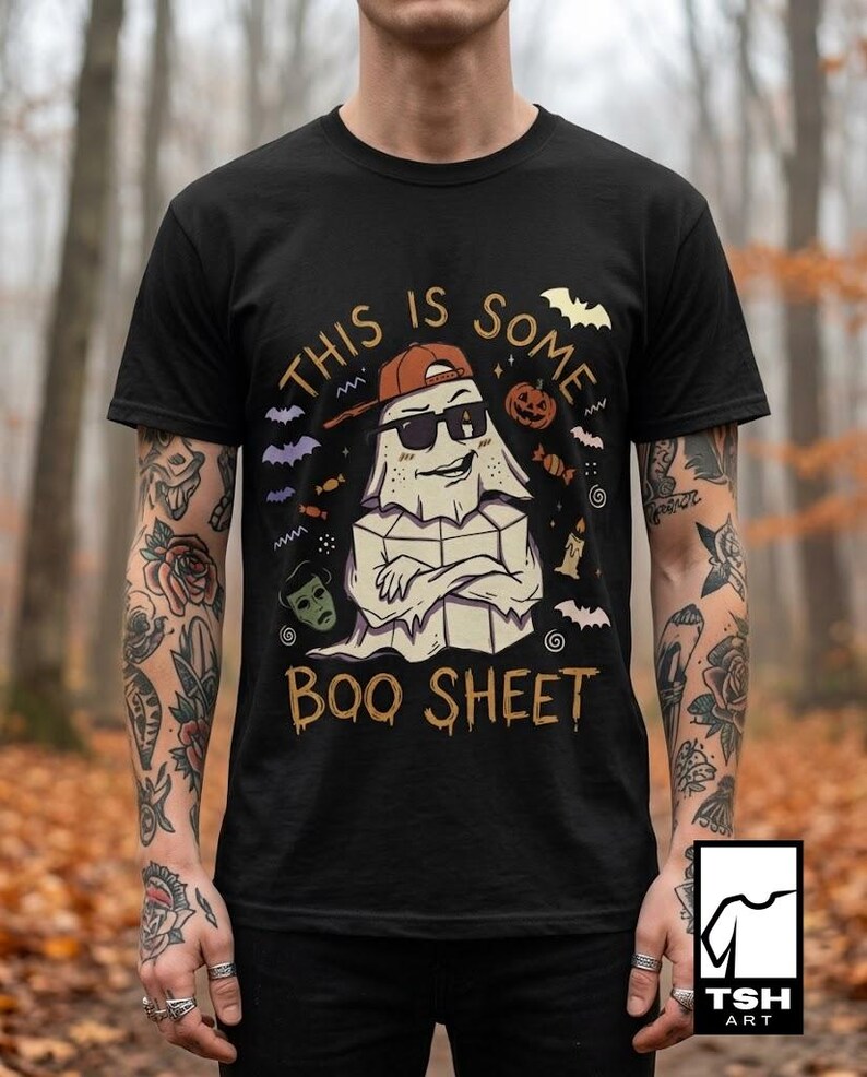 Halloween Funny Ghost Shirt | Funny Boo Sheet Tee | Cool Ghost T Shirt | Sassy Spooky Quote Tee | Vintage Sassy Ghost Tee | Unisex Gift