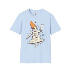 Istanbul Semazen T-Shirt | Sufi Whirling Dervish Graphic Tee, Turkish Culture Unisex Shirt, Istanbul Gift Light Blue