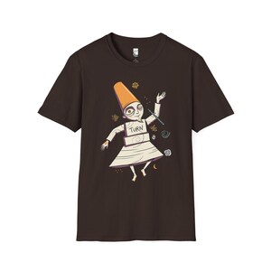 Istanbul Semazen T-Shirt | Sufi Whirling Dervish Graphic Tee, Turkish Culture Unisex Shirt, Istanbul Gift Dark Chocolate
