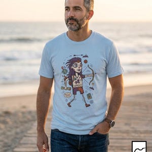 Sagittarius T-Shirt | Funny Zodiac Graphic Tee, Wanderlust Astrology Unisex Shirt, Sagittarius Birthday Gift