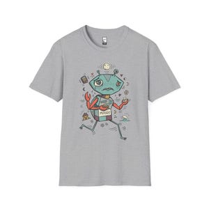 Cancer Crab T-Shirt | Moody Sensitive Astrology Graphic Tee Sport Grey