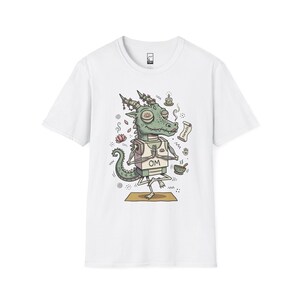 T-shirt yogadraak | Grappig T-shirt OM Namaste, zen-meditatie, uniseks shirt White