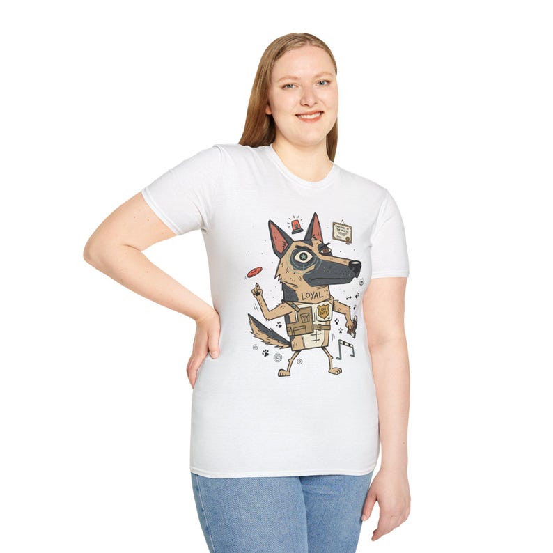 German Shepherd T-Shirt | Funny Loyal K9 Graphic Tee, Dog Lover Shirt image 18