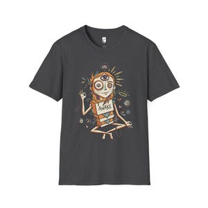 Psychedelic Third Eye T-Shirt | Spiritual Meditation Graphic Tee Dark Heather